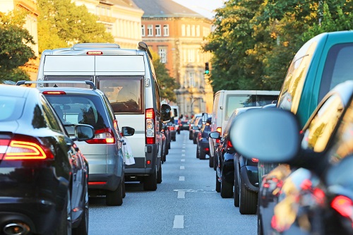 cars on the road